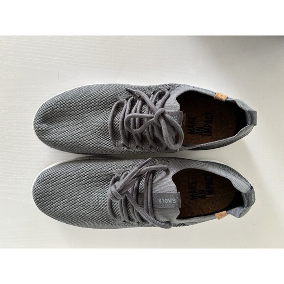 Men's Saola Tsavo Charcoal Gray  Tennis Shoes, Men’s Sneakers Size 9.5 - Picture 2 of 8